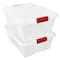 Quantum Storage Systems® 21" x 15.875" x 7.75" Clear Latch Container